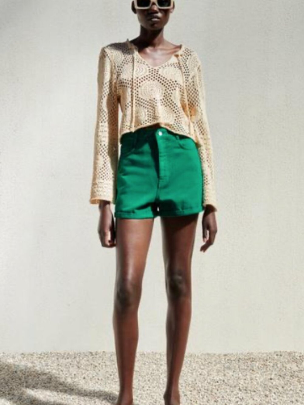 CLOSET CLEANOUT! Zara mom short - green